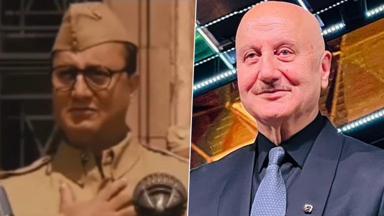 Anupam Kher As Netaji: নেতাজির চরিত্রে অনুপম খের, সামনে এল ১৯৯৮-এর ছবির দৃশ্য