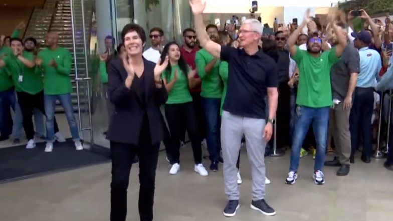Apple Store Grand Opening In Mumbai: মুম্বইয়ে ভারতের প্রথম অ্যাপেল স্টোরের উদ্বোধন করলেন CEO টিম কুক