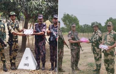 BSF celebrated Eid Ul Fitr with BGB: পশ্চিমবঙ্গের বিভিন্নে সীমান্তে বাংলাদেশ বর্ডার গার্ডের সঙ্গে ঈদের শুভেচ্ছা বিনিময় বিএসএফের