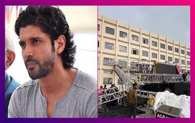 Farhan Akhtar এর অনুষ্ঠানের মঞ্চ ভেঙে পড়ল ঝড়ে