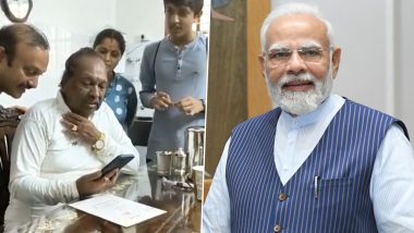 PM Modi Calls KS Eshwarappa Video: কর্ণাটকে নির্বাচনের আগে বিজেপি নেতা ইশ্বরাপ্পাকে ফোন প্রধানমন্ত্রী মোদীর, দেখুন