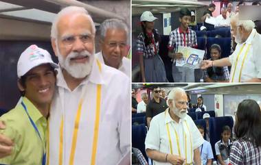 PM Modi With Students: কেরালার ঝুলিতে প্রথম বন্দে ভারত, সূচনার আগে শিশু কিশোরদের সঙ্গে মত বিনিময় প্রধানমন্ত্রীর (দেখুন ভিডিও)