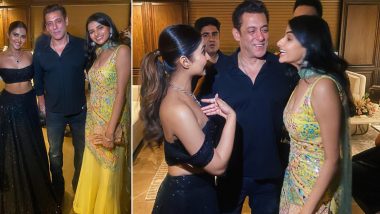 Salman Khan: 'ম্যায়নে প্যয়ার কিয়া'-র ২ তারকার কন্যার সঙ্গে পোজ সলমনের, দেখুন