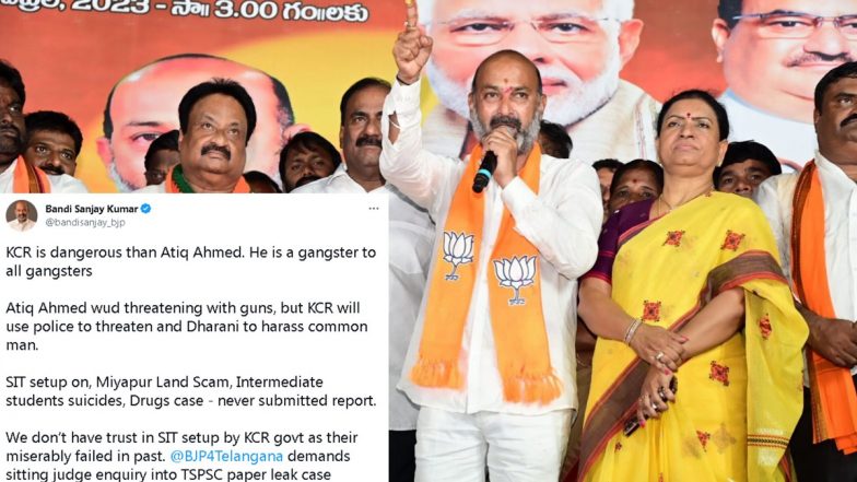 KCR Is More Dangerous Than Atiq: 'গ্যাংস্টার আতিকের তুলনায় বেশি ভয়ঙ্কর KCR', তেলাঙ্গানার বিজেপি প্রধানের মন্তব্য ঘিরে সমালোচনার ঝড়