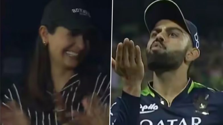 Virushka: ম্যাচ জিতে উঠে মাঠে দাঁড়িয়ে ইশারায় অনুষ্কাকে কী বলছেন বিরাট কোহলি! দেখুন ভিডিয়ো