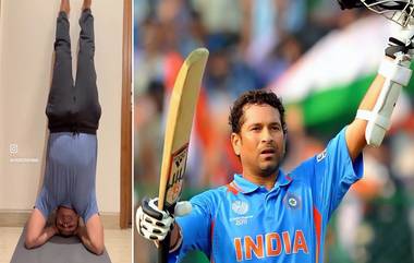 Sachin Tendulkar Birthday Special: শচিনের ৫০ তম জন্মদিনে বীরুর শীর্ষাসনরত শুভেচ্ছা বার্তা, দেখুন সেই মজার ভিডিও