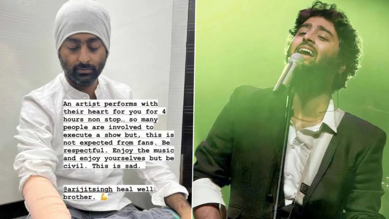 Arijit Singh: কনসার্টে গিয়ে হেনস্থার শিকার অরিজিৎ সিং, ডান হাতে চোট পেলেন গায়ক