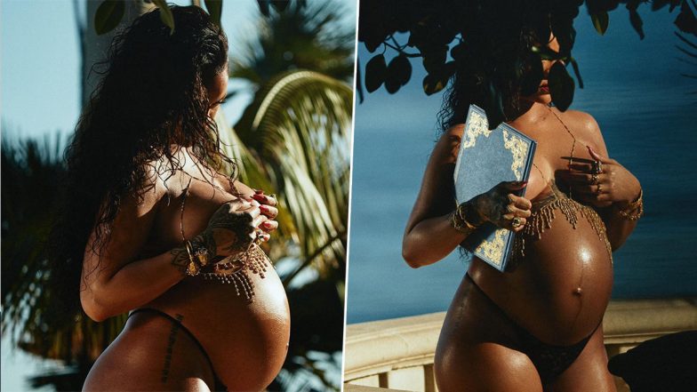 Rihanna Maternity Photoshoot: স্ফীত বেবিবাম্প নিয়ে মাতৃত্বের ফটোশুট রিহানার, ছবিতে মুগ্ধ ভক্তকুল