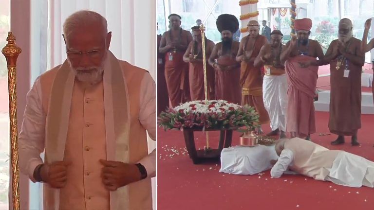 PM Modi Installs The Historic 'Sengol': নতুন সংসদ ভবনে স্পীকারের চেয়ারের পাশে স্থাপিত হল 