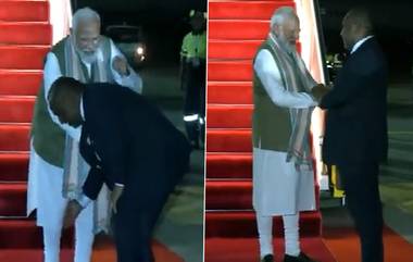 James Marape Seeks Blessings Of PM Modi: প্রকাশ্যে নরেন্দ্র মোদির পা ছুঁয়ে আর্শীবাদ চাইছেন পাপুয়া নিউ গিনির প্রধানমন্ত্রী, দেখুন ভিডিয়ো