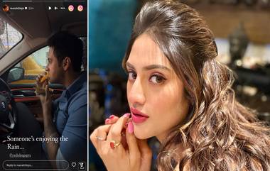 Nusrat-Yash: বৃষ্টিতে যশের মুখে জিলিপির স্বাদ, নুসরতের ইনস্টা স্টোরিতে ধরা পড়ল ছবি