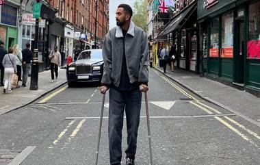 KL Rahul on Crutches: অস্ত্রোপচারের পর সুস্থতার পথে কে এল রাহুল, দেখুন ক্রাচ হাতে ছবি