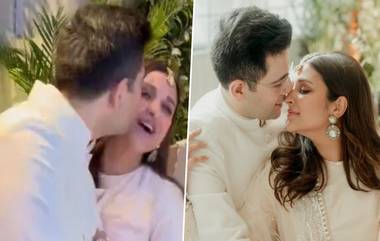 Parineeti-Raghav Engagement: আংটি বদল শেষ পরিণীতির গালে রাঘবের চুম্বন, প্রকাশ্যে বাগদানের অন্দরের ভিডিয়ো