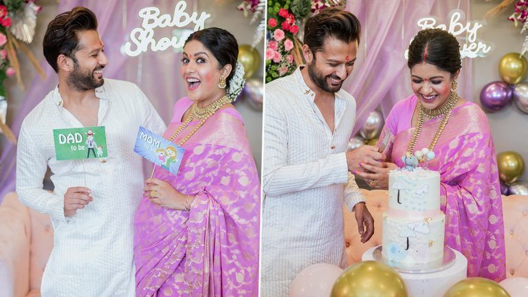 Ishita Dutta’s Baby Shower: মা হওয়ার জেল্লা ঈশিতার চোখেমুখে, সাধের অনুষ্ঠানে যেন আরও সুন্দরী দৃশ্যম অভিনেত্রী