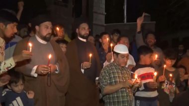 Candlelight March In Srinagar: পাকিস্তানে ৮ জন শিক্ষক হত্যার প্রতিবাদে শ্রীনগরে মোমবাতি মিছিল শিয়া সম্প্রদায়ের মানুষদের, দেখুন ভিডিয়ো