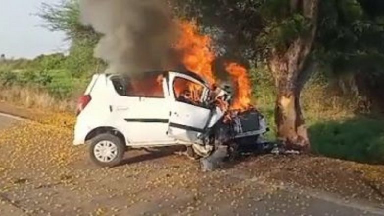Car Blast in MP Viral Video: গাছে ধাক্কা গাড়ির, অগ্নিদগ্ধ হয়ে মৃত্যু ৪ জনের, দেখুন