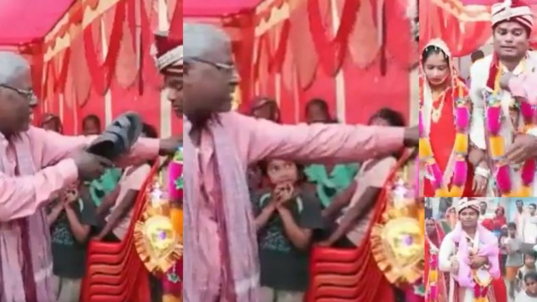 Father In Law Beats Son In Law With Chappal: বিয়ের মাঝে যৌতুক হিসেবে বাইক চাইলেন বর, জুতো খুলে পিটিয়ে শিক্ষা শ্বশুরের, দেখুন ভিডিয়ো