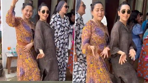 Karisma Kapoor, Madhuri Dixit Dance Video: একসঙ্গে নাচলেন করিশ্মা, মাধুরী, দেখুন ভিডিয়ো