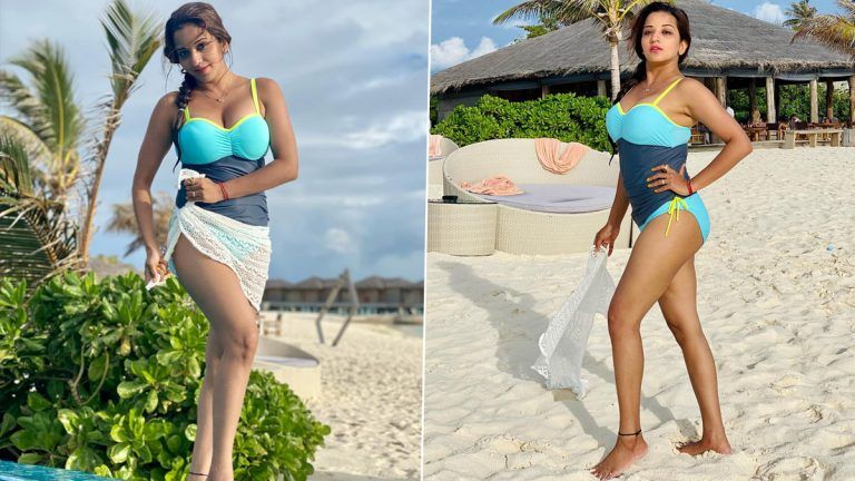 Monalisa's Sexy Look: সুইম স্যুটে সমুদ্র সৈকতে মোনালিসা, আপ্লুত ঝুমা  বউদির অনুরাগীরা