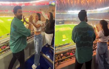 Sara Ali Khan - Vicky Kaushal Enjoy IPL Finals Video: ধোনির দল আইপিএল জিততেই গ্যালারিতে উচ্ছ্বাসে ফেটে পড়লেন সারা, ভিকি, দেখুন ভিডিয়ো