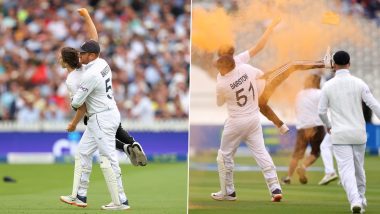 Protester Stops Lords Test, Ashes 2023: দেখুন, লর্ডস টেস্টে বিঘ্ন ঘটানো প্রতিবাদকারীকে সরালেন জনি বেয়ারস্টো