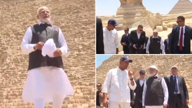 PM Modi In Great Pyramid Of Giza: মিশরের বিখ্যাত গিজার পিরামিড ঘুরে দেখলেন মোদি, কায়রোর ভিডিয়ো