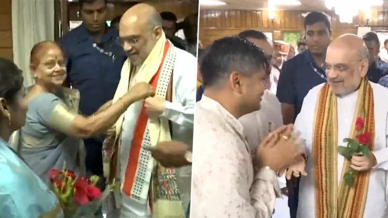 Amit Shah In Patna: পাটনায় উষ্ণ অভর্থ্যনা অমিত শাহকে, দেখুন ভিডিয়ো