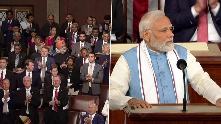 PM Modi At US Congress: করতালি আর মোদি মোদি স্লোগানে মুখরিত মার্কিন কংগ্রেসের যৌথ অধিবেশন, ভাষণে মন জয় প্রধানমন্ত্রী মোদির (দেখুন ভিডিও)