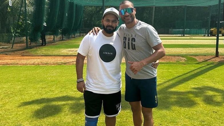 Shikar Dhawan Meets Rishabh Pant: চোট সারিয়ে এনসিএতে ঋষভ পন্থ, দেখা করলেন শিখর ধাওয়ান