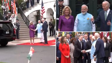 PM Modi In White House: হোয়াইট হাউসে ভারতের প্রধানমন্ত্রী মোদিকে স্বাগত জানালেন সস্ত্রীক মার্কিন প্রেসিডেন্ট বাইডেন