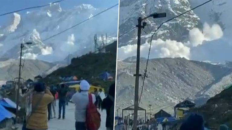 Avalanche In Kedarnath: কেদারনাথ মন্দিরের পাশের পর্বতে নামল তুষারধস, দেখুন সেই ভিডিয়ো