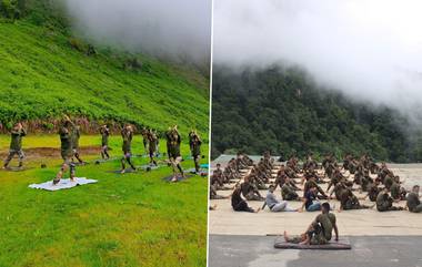 9th International Yoga Day: নবম আন্তর্জাতিক যোগ দিবসে যোগাসন করলেন অরুণাচল প্রদেশে মোতায়েন ভারতীয় সেনারা (দেখুন সেই ছবি)