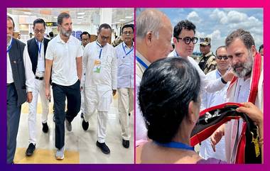 Rahul Gandhi পৌঁছলেন মণিপুরে, কথা বলবেন আশ্রয় শিবিরের মানুষদের সঙ্গে