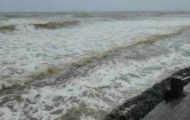 Cyclone Biporjoy: ঘূর্ণিঝড় বিপর্যয় চোখ রাঙাচ্ছে, উত্তাল সমুদ্র, দেখুন ভিডিয়ো