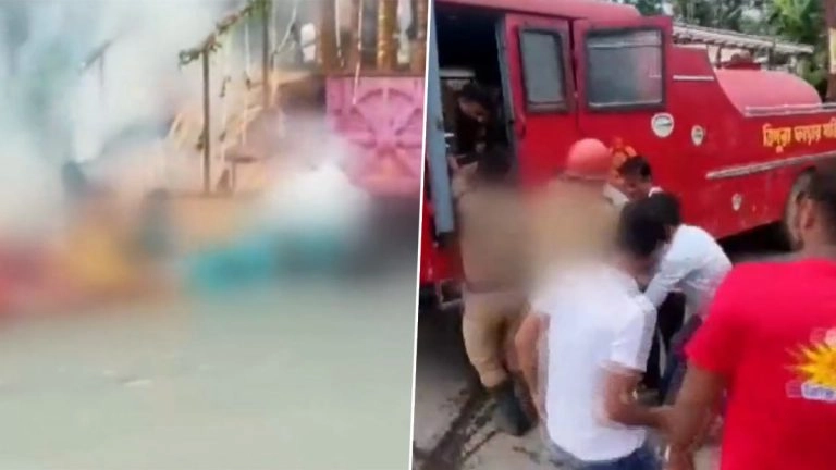 Tripura Rath Accident : ত্রিপুরায় উলটো রথযাত্রায় ঘটল মর্মান্তিক দুর্ঘটনা, ওভারহেড তারের সংস্পর্শে বিদ্যুৎস্পৃষ্ট হয়ে মৃত ৬