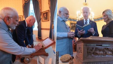 PM Modi's US Visit: হোয়াইট হাউসে প্রেসিডেন্ট জো বাইডেনকে বিশেষ উপহার প্রধানমন্ত্রী নরেন্দ্র মোদির (দেখুন সেই ছবি)