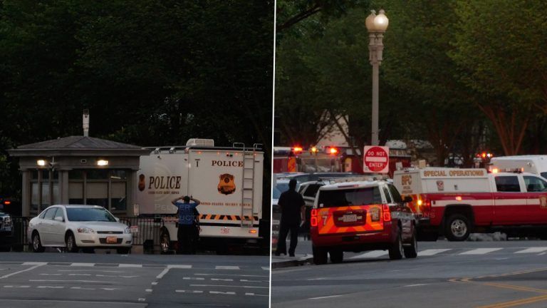 Hazmat Incident at White House: হোয়াইট হাউসের কাছে কোকেন হাইড্রোক্লোরাইড, ঘটনার তদন্তে সিক্রেট সার্ভিস ও ওয়াশিংটন ডিসি ফায়ার ডিপার্টমেন্ট (দেখুন ছবি)