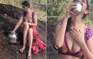 Sexy Video Of Aabha Paul : শাড়ি পরা স্নানের ভিডিয়োতে উষ্ণতা চড়ালেন আভা, দেখুন ভিডিয়ো