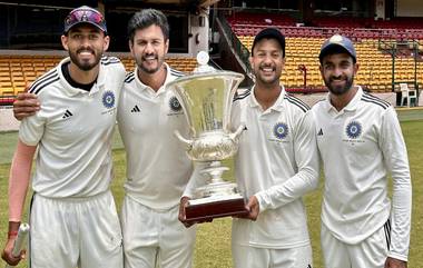 Duleep Trophy Final 2023: সাই কিশোরের আগুনে বোলিংয়ে দলীপ ট্রফি জয় ময়ঙ্কের দক্ষিণাঞ্চলের