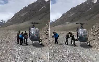 Himachal Pradesh Flood: হিমাচল প্রদেশের বন্যাদুর্গত এলাকায় ত্রাণসামগ্রী বিলি করছে বায়ুসেনার হেলিকপ্টার, দেখুন ভিডিয়ো