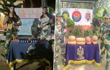 BSF: পশ্চিমবঙ্গের সীমান্ত দিয়ে বাংলাদেশে মাদক পাচারের চেষ্টা রুখল বিএসএফ