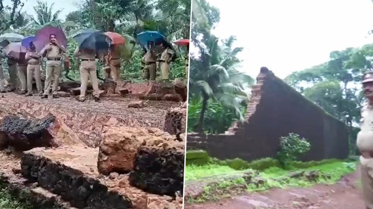 Kannur Central Jail: প্রবল বৃষ্টির জেরে ভেঙে পড়ল কান্নুর সেন্ট্রাল জেলের দেওয়াল, কেরলের ভিডিয়ো