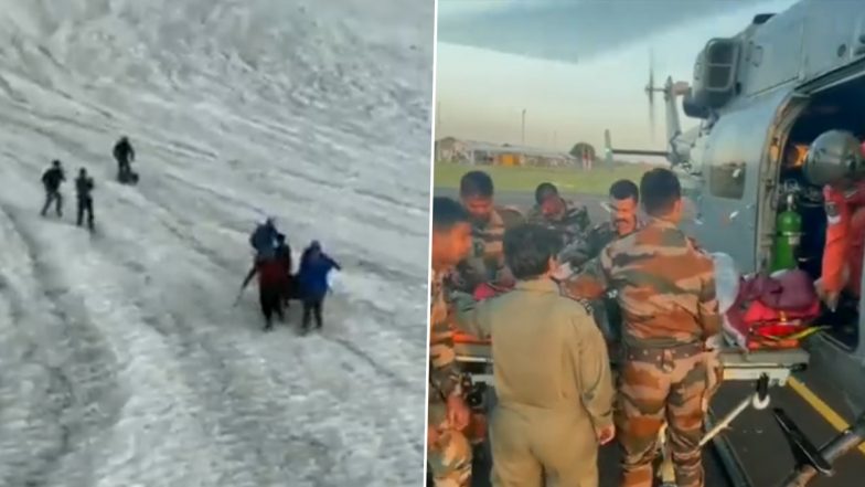 Thajiwas Glacier: থাজিওয়াস হিমবাহে আটকে পড়া দুই পর্বতারোহীকে উদ্ধার করল বায়ুসেনার হেলিকপ্টার, মানবিকতার ভিডিয়ো