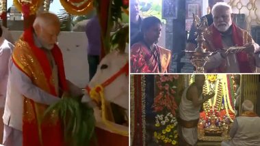Modi visits Bhadrakali Temple in Telangana: তেলঙ্গানার ভদ্রকালী মন্দিরে প্রধানমন্ত্রী, দেখুন ভিডিয়ো