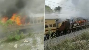 Falaknuma Express Fire Video: ফলকনুমা এক্সপ্রেসে দাউ দাউ করে জ্বলছে আগুন, দেখুন ভয়াবহ ভিডিয়ো