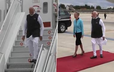 PM Narendra Modi In Paris Video: প্যারিসে মোদীকে স্বাগত ফ্রান্সের প্রধানমন্ত্রীর, 'ভারত মাতা কী জয়' স্লোগান প্রবাসী ভারতীয়দের, দেখুন