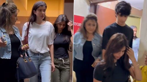 Suhana Khan Video: শানায়ার সঙ্গে সুহানা খান, শাহরুখ-কন্যাকে দেখে ঝলসে উঠল ক্যামেরার ফ্ল্যাশ