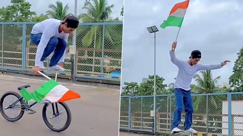 Independence Day 2023: স্বাধীনতা দিবস উপলক্ষ্যে তেরঙ্গা হাতে চলন্ত সাইকেলে কেরামতি, ভাইরাল যুবকের ভিডিয়ো