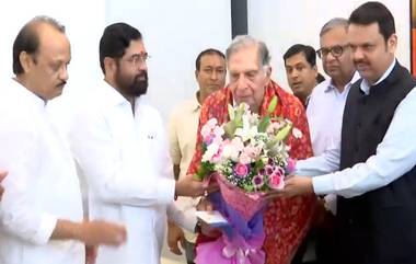 Ratan Tata: রতন টাটার বাড়িতে গিয়ে উদ্যোগ রত্ন পুরস্কার দিলেন একনাথ শিন্ডে, অজিত পাওয়ার ও দেবেন্দ্র ফড়েনবিশ; ভিডিয়ো