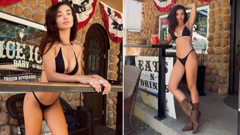 Amy Jackson Bold Look: কালো বিকিনিতে সোশ্যাল মিডিয়ায় ঝড় তুললেন অ্যামি জ্যাকসন